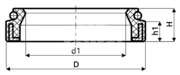 Сальник рулевой рейки HAZ0577A