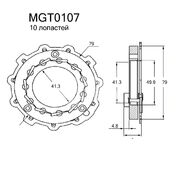 Геометрия турбокомпрессора MGT0107