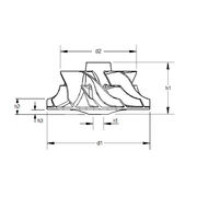 Крыльчатка турбокомпрессора MIT0527