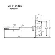 Вал турбокомпрессора MST1548