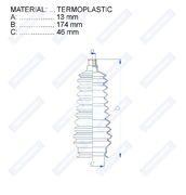 Пыльник рулевой рейки RDZ0433MG