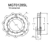 Геометрия турбокомпрессора MGT0128