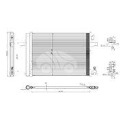 Радиатор кондиционера KRC1133