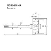 Вал турбокомпрессора MST0618