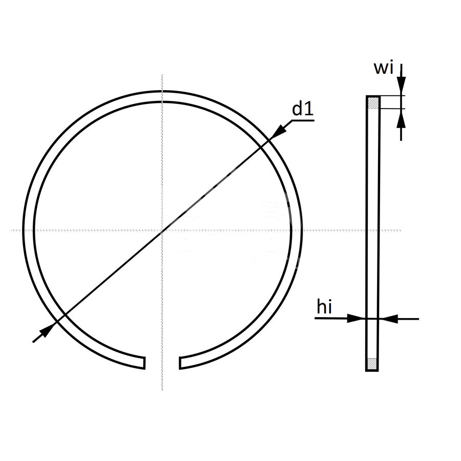 Поршневое кольцо турбокомпрессора MUZ9115
