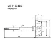 Вал турбокомпрессора MST1534