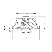 Крыльчатка турбокомпрессора MIT0736