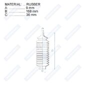 Пыльник рулевой рейки RDZ0245MG