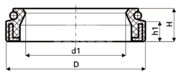 Сальник рулевой рейки HAZ0576