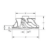 Крыльчатка турбокомпрессора MIT0483