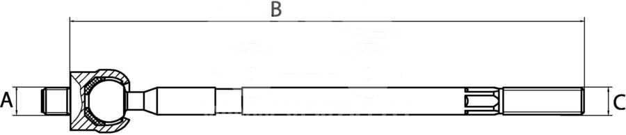 Тяга рулевая HQZ0291 Тяга рулевая HQZ0291